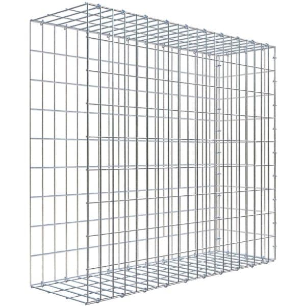 Gabiona C-Ring-Gabione-Anbaukorb Typ 2 90 x 100 x 30 cm Maschenw 5 x 10 cm