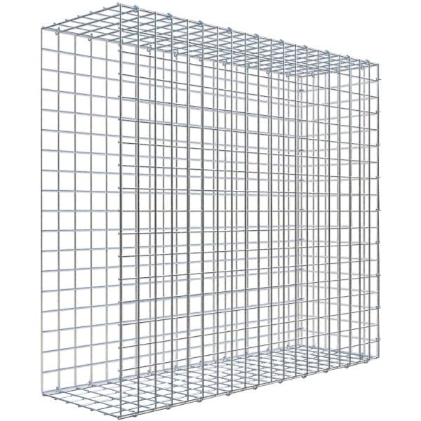 Gabiona C-Ring-Gabione-Anbaukorb Typ 2 90 x 100 x 30 cm Maschenw 5 x 5 cm