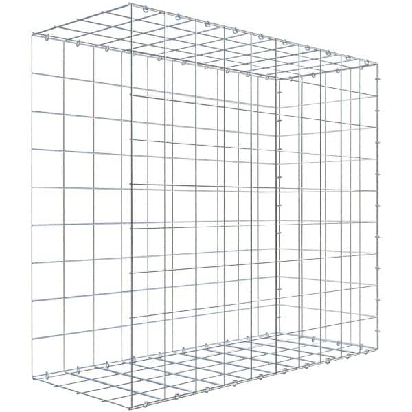 Gabiona C-Ring-Gabione-Anbaukorb Typ 2 90 x 100 x 40 cm Maschenw 10 x 10 cm