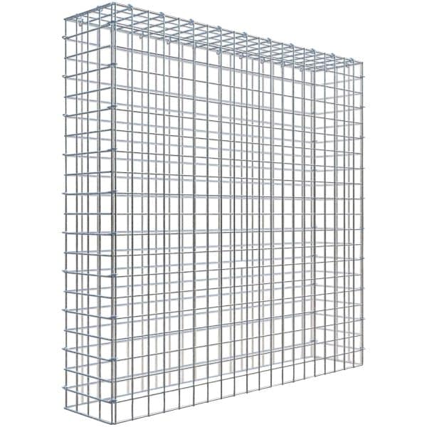 Gabiona C-Ring-Gabione-Anbaukorb Typ 3 100 x 100 x 20 cm Maschenw 5 x 5 cm