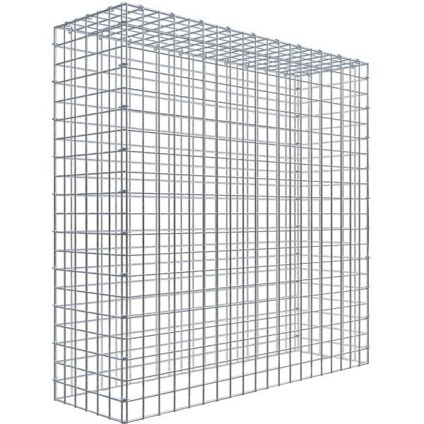 Gabiona C-Ring-Gabione-Anbaukorb Typ 3 100 x 100 x 30 cm Maschenw 5 x 5 cm