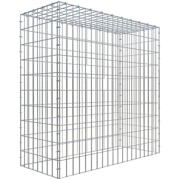 Gabiona C-Ring-Gabione-Anbaukorb Typ 3 100 x 100 x 40 cm Maschenw 5 x 10 cm