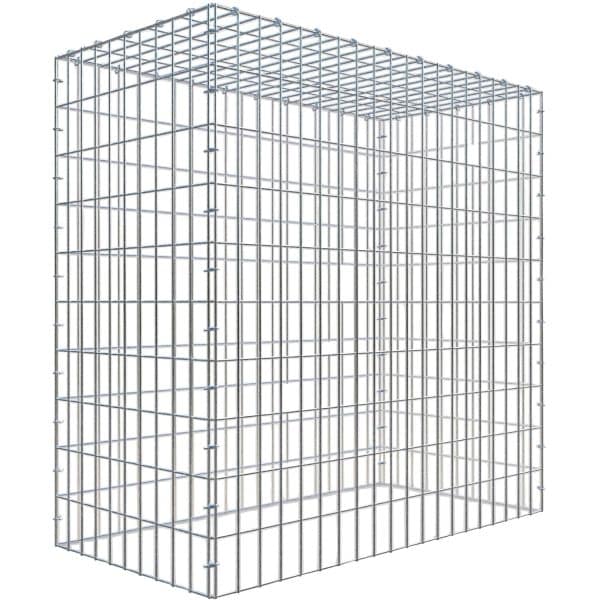 Gabiona C-Ring-Gabione-Anbaukorb Typ 3 100 x 100 x 50 cm Maschenw 5 x 10 cm
