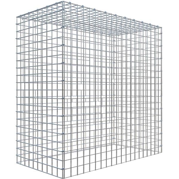 Gabiona C-Ring-Gabione-Anbaukorb Typ 3 100 x 100 x 50 cm Maschenw 5 x 5 cm