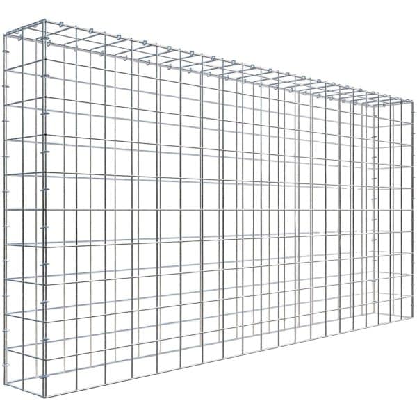 Gabiona C-Ring-Gabione-Anbaukorb Typ 3 100 x 200 x 20 cm Maschenw 10 x 10 cm