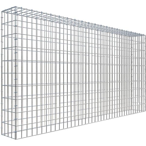 Gabiona C-Ring-Gabione-Anbaukorb Typ 3 100 x 200 x 20 cm Maschenw 5 x 10 cm