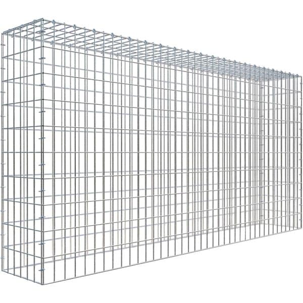 Gabiona C-Ring-Gabione-Anbaukorb Typ 3 100 x 200 x 30 cm Maschenw 5 x 10 cm