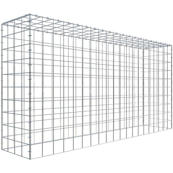 Gabiona C-Ring-Gabione-Anbaukorb Typ 3 100 x 200 x 40 cm Maschenw 10 x 10 cm