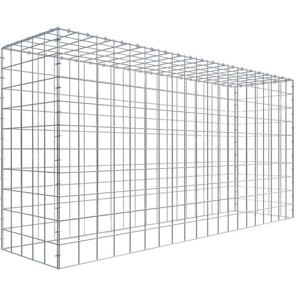 Gabiona C-Ring-Gabione-Anbaukorb Typ 3 100 x 200 x 50 cm Maschenw 10 x 10 cm