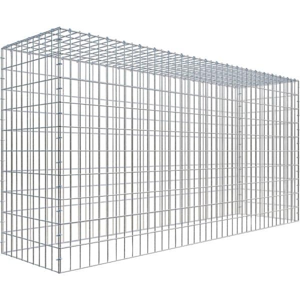 Gabiona C-Ring-Gabione-Anbaukorb Typ 3 100 x 200 x 50 cm Maschenw 5 x 10 cm