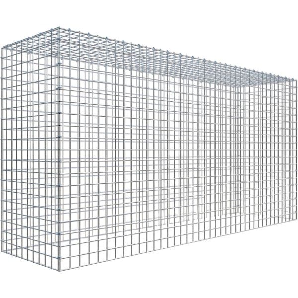 Gabiona C-Ring-Gabione-Anbaukorb Typ 3 100 x 200 x 50 cm Maschenw 5 x 5 cm
