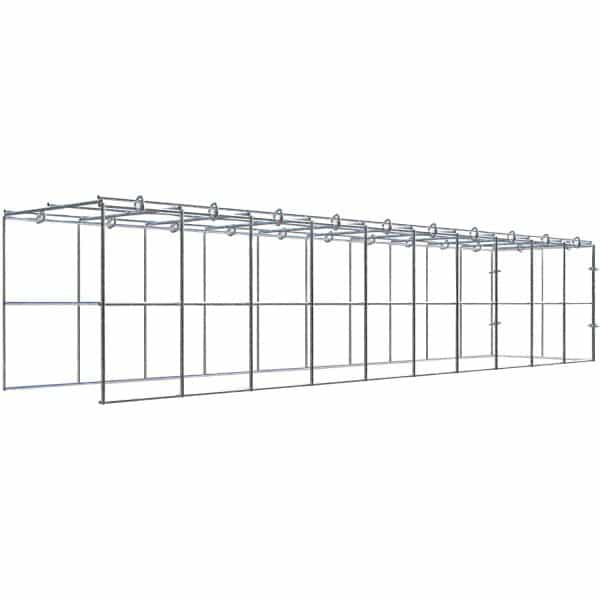 Gabiona C-Ring-Gabione-Anbaukorb Typ 3 20 x 100 x 20 cm Maschenw 10 x 10 cm