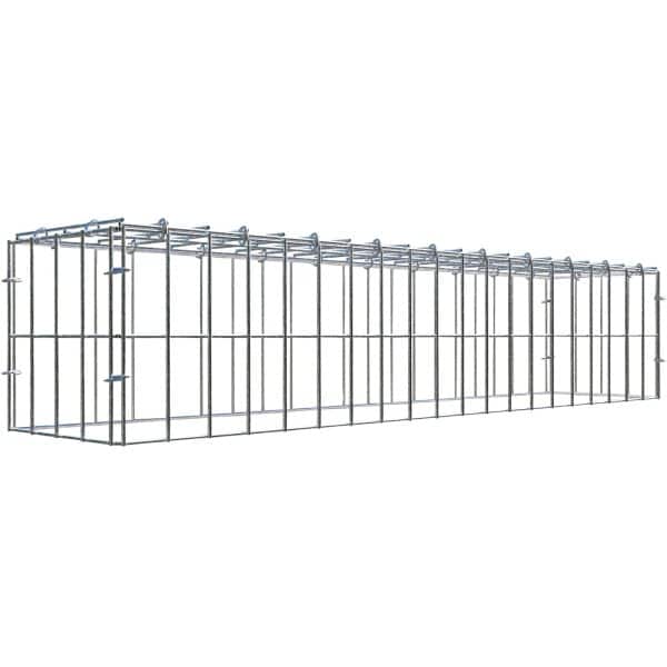 Gabiona C-Ring-Gabione-Anbaukorb Typ 3 20 x 100 x 20 cm Maschenw 5 x 10 cm