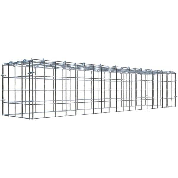 Gabiona C-Ring-Gabione-Anbaukorb Typ 3 20 x 100 x 20 cm Maschenw 5 x 5 cm