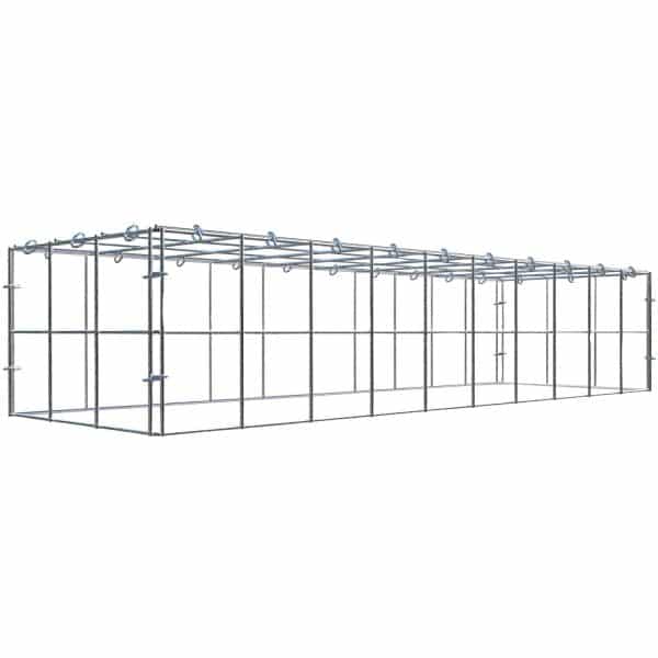 Gabiona C-Ring-Gabione-Anbaukorb Typ 3 20 x 100 x 30 cm Maschenw 10 x 10 cm