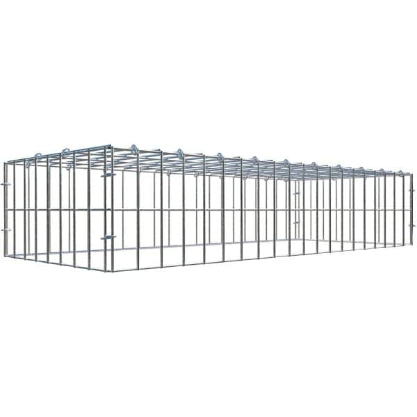 Gabiona C-Ring-Gabione-Anbaukorb Typ 3 20 x 100 x 40 cm Maschenw 5 x 10 cm