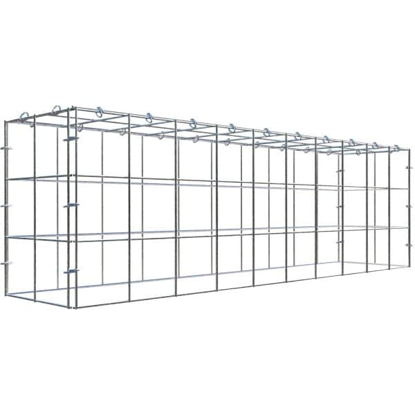 Gabiona C-Ring-Gabione-Anbaukorb Typ 3 30 x 100 x 20 cm Maschenw 10 x 10 cm
