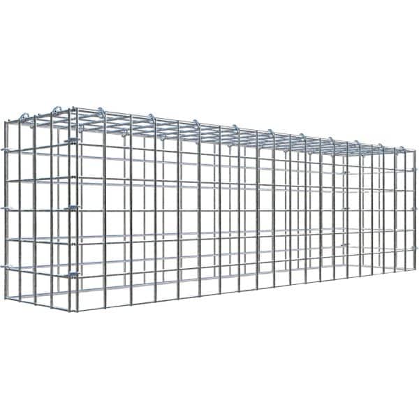 Gabiona C-Ring-Gabione-Anbaukorb Typ 3 30 x 100 x 20 cm Maschenw 5 x 5 cm