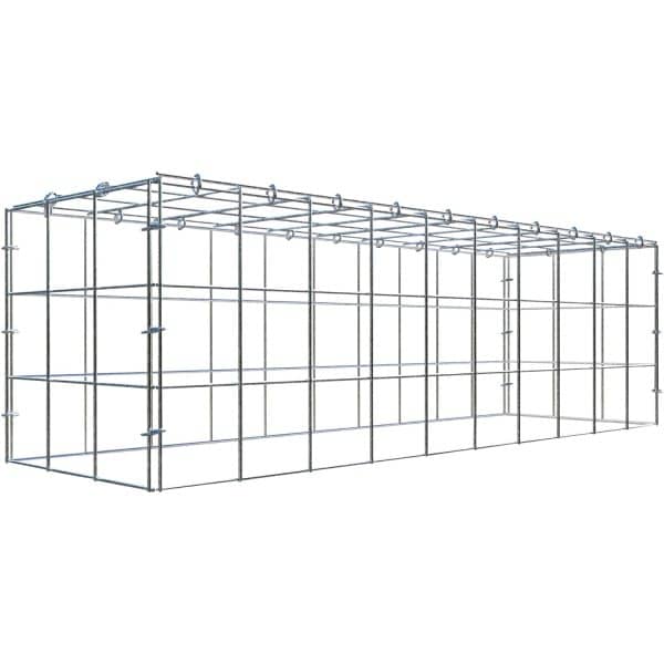 Gabiona C-Ring-Gabione-Anbaukorb Typ 3 30 x 100 x 30 cm Maschenw 10 x 10 cm