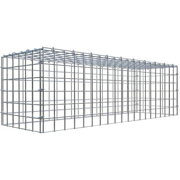 Gabiona C-Ring-Gabione-Anbaukorb Typ 3 30 x 100 x 30 cm Maschenw 5 x 5 cm