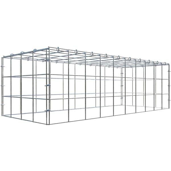 Gabiona C-Ring-Gabione-Anbaukorb Typ 3 30 x 100 x 40 cm Maschenw 10 x 10 cm