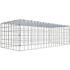 Gabiona C-Ring-Gabione-Anbaukorb Typ 3 30 x 100 x 40 cm Maschenw 5 x 5 cm
