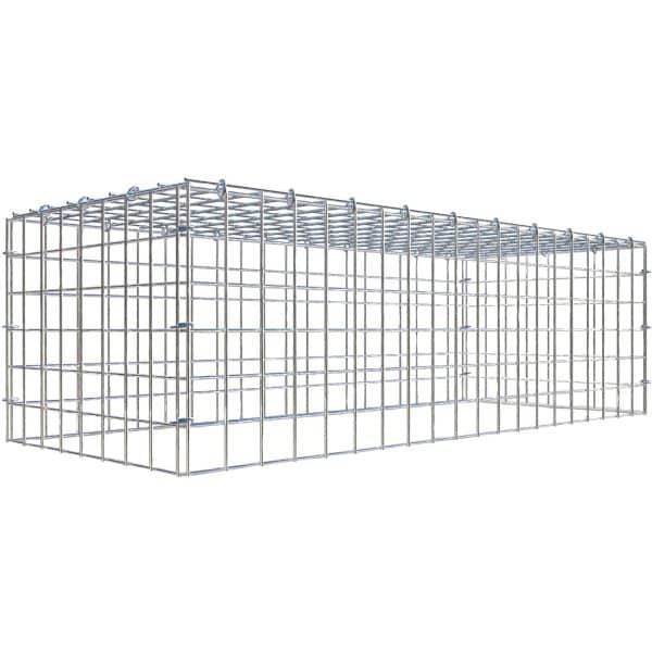 Gabiona C-Ring-Gabione-Anbaukorb Typ 3 30 x 100 x 40 cm Maschenw 5 x 5 cm