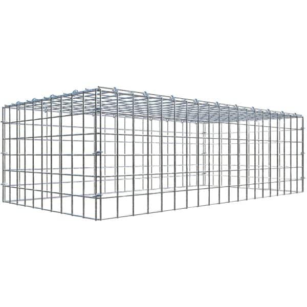 Gabiona C-Ring-Gabione-Anbaukorb Typ 3 30 x 100 x 50 cm Maschenw 5 x 5 cm
