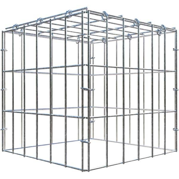 Gabiona C-Ring-Gabione-Anbaukorb Typ 3 30 x 30 x 30 cm Maschenw 5 x 10 cm