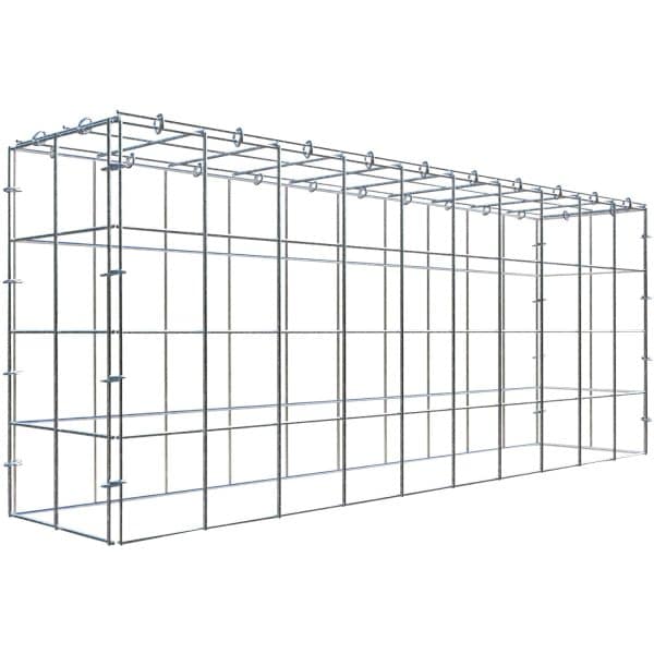 Gabiona C-Ring-Gabione-Anbaukorb Typ 3 40 x 100 x 20 cm Maschenw 10 x 10 cm