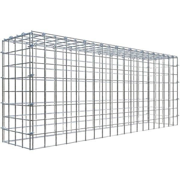 Gabiona C-Ring-Gabione-Anbaukorb Typ 3 40 x 100 x 20 cm Maschenw 5 x 5 cm