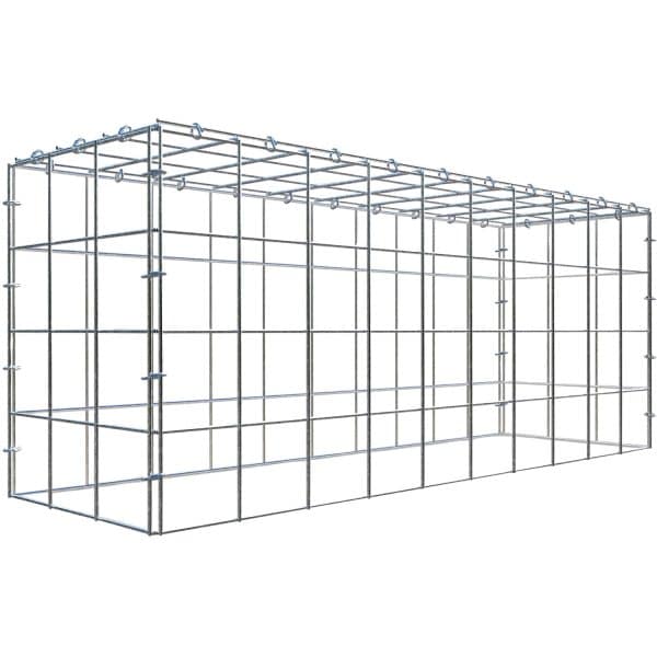 Gabiona C-Ring-Gabione-Anbaukorb Typ 3 40 x 100 x 30 cm Maschenw 10 x 10 cm