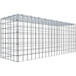 Gabiona C-Ring-Gabione-Anbaukorb Typ 3 40 x 100 x 30 cm Maschenw 5 x 5 cm