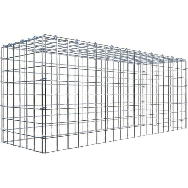 Gabiona C-Ring-Gabione-Anbaukorb Typ 3 40 x 100 x 30 cm Maschenw 5 x 5 cm