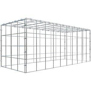 Gabiona C-Ring-Gabione-Anbaukorb Typ 3 40 x 100 x 40 cm Maschenw 10 x 10 cm