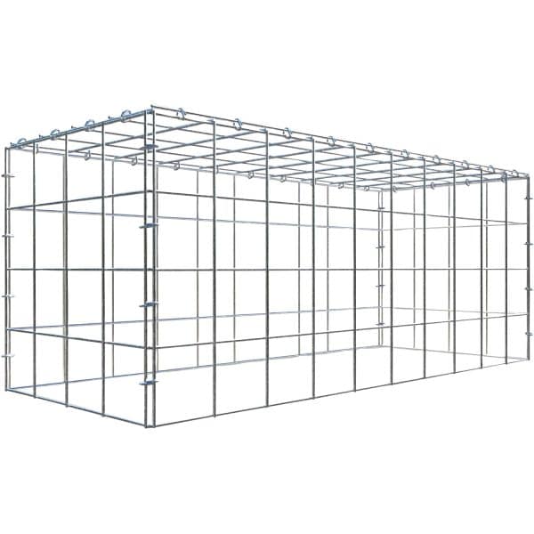 Gabiona C-Ring-Gabione-Anbaukorb Typ 3 40 x 100 x 40 cm Maschenw 10 x 10 cm
