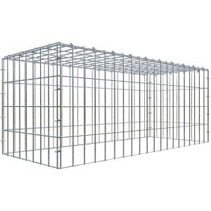 Gabiona C-Ring-Gabione-Anbaukorb Typ 3 40 x 100 x 40 cm Maschenw 5 x 10 cm