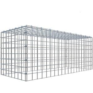 Gabiona C-Ring-Gabione-Anbaukorb Typ 3 40 x 100 x 40 cm Maschenw 5 x 5 cm