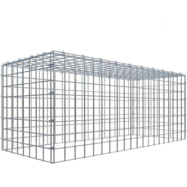 Gabiona C-Ring-Gabione-Anbaukorb Typ 3 40 x 100 x 40 cm Maschenw 5 x 5 cm