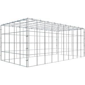 Gabiona C-Ring-Gabione-Anbaukorb Typ 3 40 x 100 x 50 cm Maschenw 10 x 10 cm