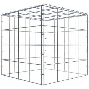Gabiona C-Ring-Gabione-Anbaukorb Typ 3 40 x 40 x 40 cm Maschenw 10 x 10 cm