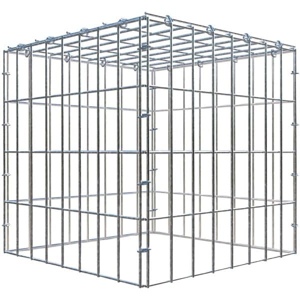 Gabiona C-Ring-Gabione-Anbaukorb Typ 3 40 x 40 x 40 cm Maschenw 5 x 10 cm