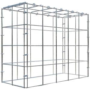 Gabiona C-Ring-Gabione-Anbaukorb Typ 3 40 x 50 x 20 cm Maschenw 10 x 10 cm