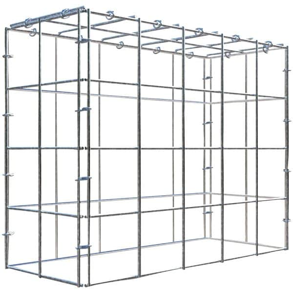 Gabiona C-Ring-Gabione-Anbaukorb Typ 3 40 x 50 x 20 cm Maschenw 10 x 10 cm