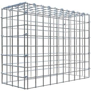 Gabiona C-Ring-Gabione-Anbaukorb Typ 3 40 x 50 x 20 cm Maschenw 5 x 5 cm