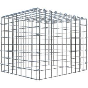 Gabiona C-Ring-Gabione-Anbaukorb Typ 3 40 x 50 x 40 cm Maschenw 5 x 5 cm
