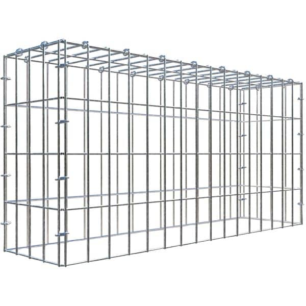 Gabiona C-Ring-Gabione-Anbaukorb Typ 3 40 x 80 x 20 cm Maschenw 5 x 10 cm