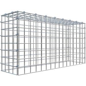 Gabiona C-Ring-Gabione-Anbaukorb Typ 3 40 x 80 x 20 cm Maschenw 5 x 5 cm