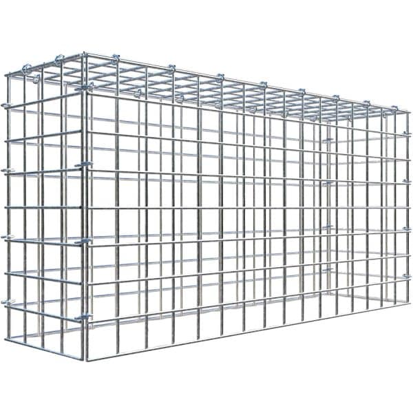 Gabiona C-Ring-Gabione-Anbaukorb Typ 3 40 x 80 x 20 cm Maschenw 5 x 5 cm