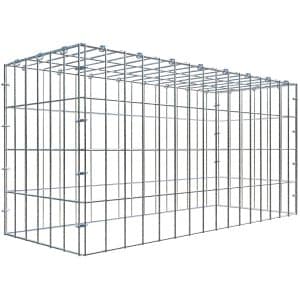 Gabiona C-Ring-Gabione-Anbaukorb Typ 3 40 x 80 x 30 cm Maschenw 5 x 10 cm
